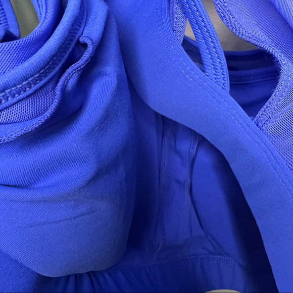 Fabletics Padded Faye High Impact Strappy Sports Bra in Blue 3X 3XL XXXL - Picture 5 of 7